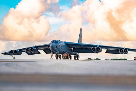 Eine B-52 Stratofortress in Guam. 