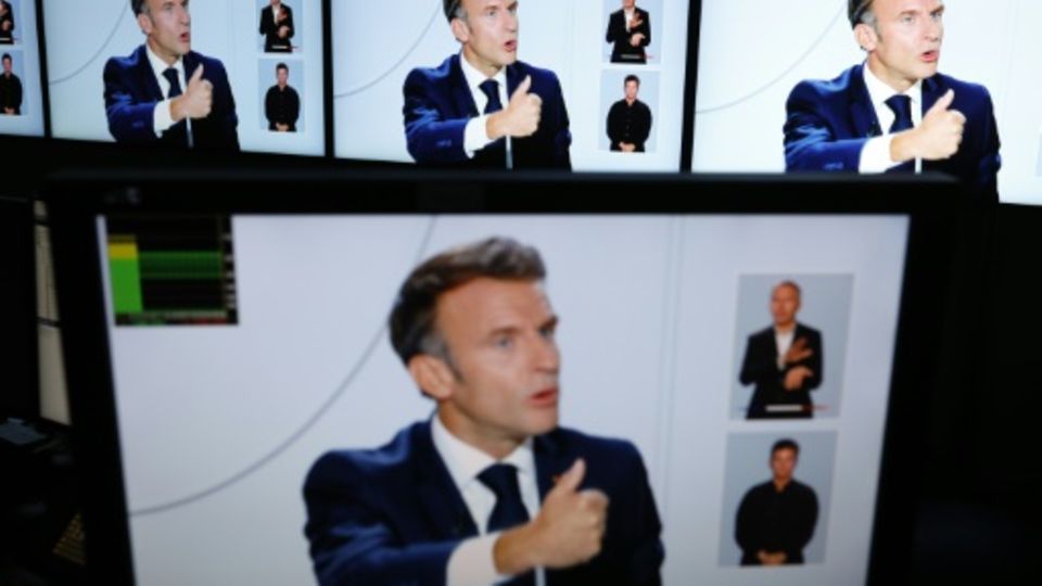 Macron im TV-Interview am Sonntag