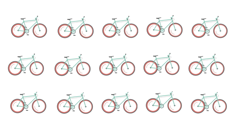 Augentest: Welches Fahrrad ist hier kaputt? Augen auf beim Fahrradkauf: Einer dieser Drahtesel hat einen Defekt – aber der ist gar nicht so leicht zu finden. Können Sie ihn ausfindig machen?