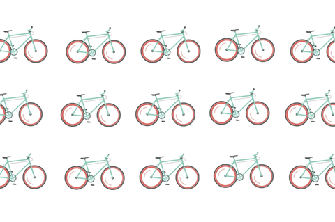 Augen auf beim Fahrradkauf: Einer dieser Drahtesel hat einen Defekt – aber der ist gar nicht so leicht zu finden. Können Sie ihn ausfindig machen?
