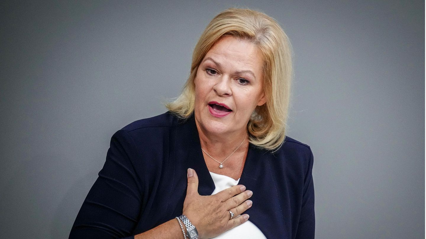 Bundesinnenministerin Nancy Faeser (SPD)