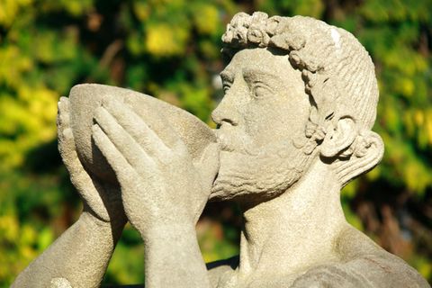Statue von Bacchus, dem römischen Gott des Weines