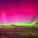 In der Nacht auf Montag über Schillig im Kreis Friesland (Niedersachsen)