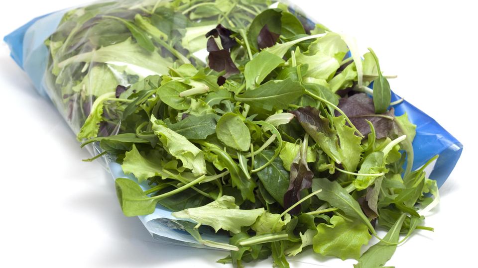 Salat in Tüte