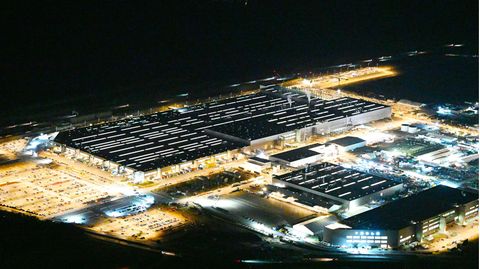 Tesla-Gigafactory in Grünheide bei Berlin