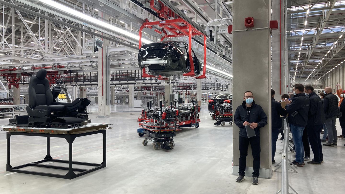 Tesla-Gigafactory in Grünheide bei Berlin