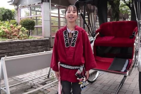 Video: Eher selten: Rikscha-Fahrerinnen in Japan