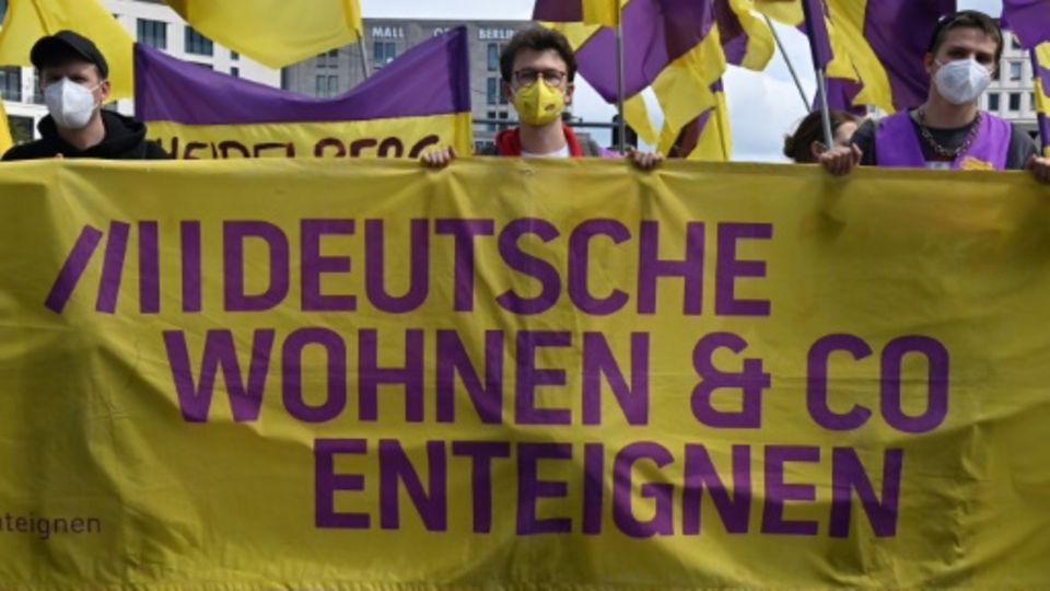 Demonstration der Initiative in Berlin