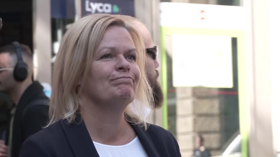 Video: Faeser für zusätzliche Grenzkontrollen Video: Faeser für zusätzliche Grenzkontrollen
