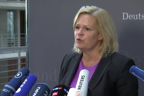 Video: Faeser verbietet rechtsextreme Gruppierung "Artgemeinschaft"