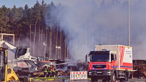 Brand auf dem Gelände von Tesla in Grünheide