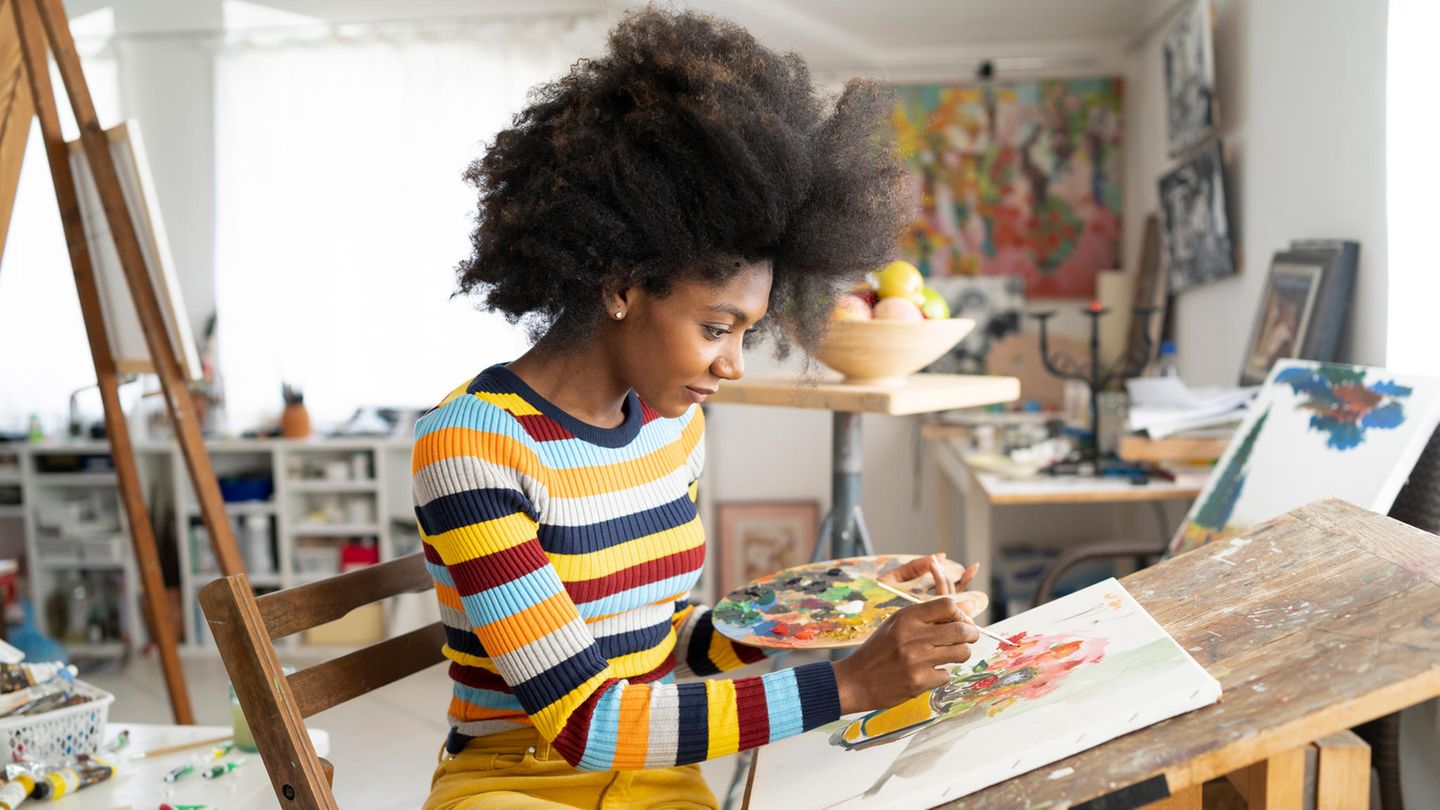 Vor allem bei kreativen Tätigkeiten kommen viele Menschen in den Flow-Zustand. 