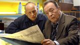 Die Ossis:  Hauptkommissar Kain (Bernd Michael Lade, links) und Hauptkommissar Ehrlicher (Peter Sodann) gingen zwischen 1992 und 2007 als erstes Team in der ehemaligen DDR auf Verbrecherjagd - und trafen den Ton der Nachwendezeit sehr gut.