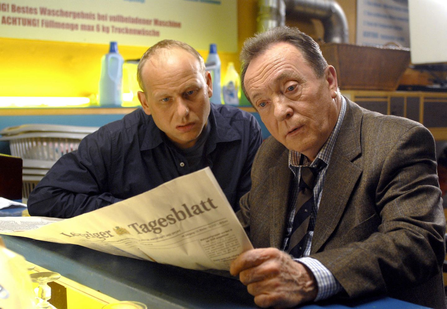 Die Ossis:  Hauptkommissar Kain (Bernd Michael Lade, links) und Hauptkommissar Ehrlicher (Peter Sodann) gingen zwischen 1992 und 2007 als erstes Team in der ehemaligen DDR auf Verbrecherjagd - und trafen den Ton der Nachwendezeit sehr gut.