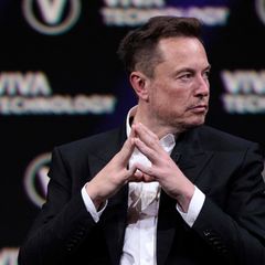 Tesla-Chef Elon Musk bei einer Konferenz im Juni 2023