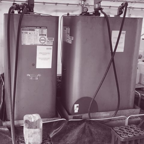 Illegale Tankstelle auf dem Gelände von Tesla in Grünheide