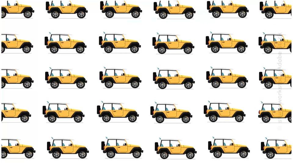 Kniffliges Suchbild: Welcher Jeep unterscheidet sich von allen anderen?