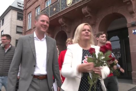 Video: Hessen-Wahl: SPD mit Spitzenkandidatin Nancy Faeser am Start
