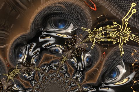 Illustration einer Künstlichen Intelligenz