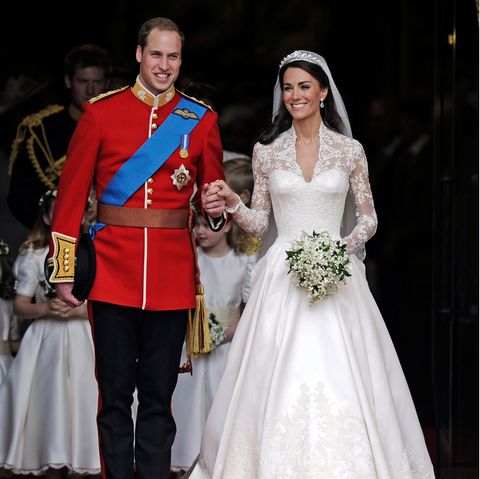 Prinz William und Herzogin Kate bei ihrer Hochzeit am 29. April 2011
