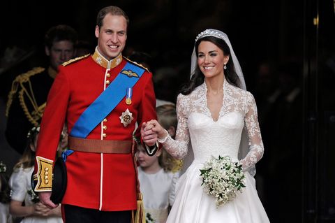Prinz William und Herzogin Kate bei ihrer Hochzeit am 29. April 2011