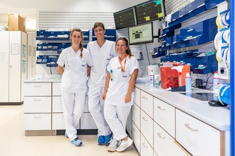 Salome Stange, Kathrin Spangenberg und Annalisa Amann von der Uniklinik Freiburg im Portrait
