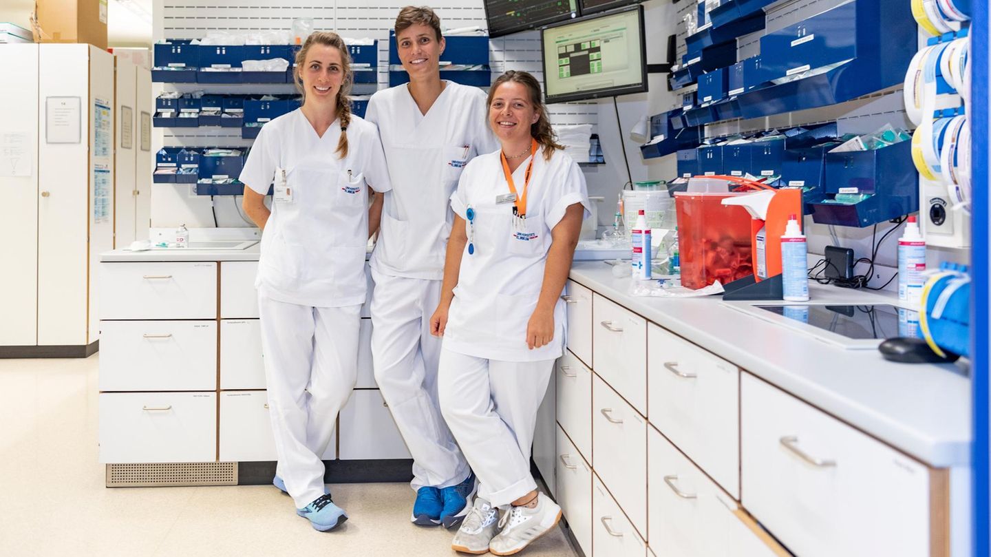 Salome Stange, Kathrin Spangenberg und Annalisa Amann von der Uniklinik Freiburg im Portrait