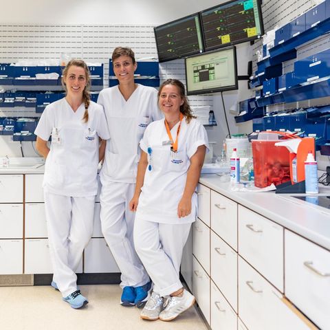 Salome Stange, Kathrin Spangenberg und Annalisa Amann von der Uniklinik Freiburg im Portrait