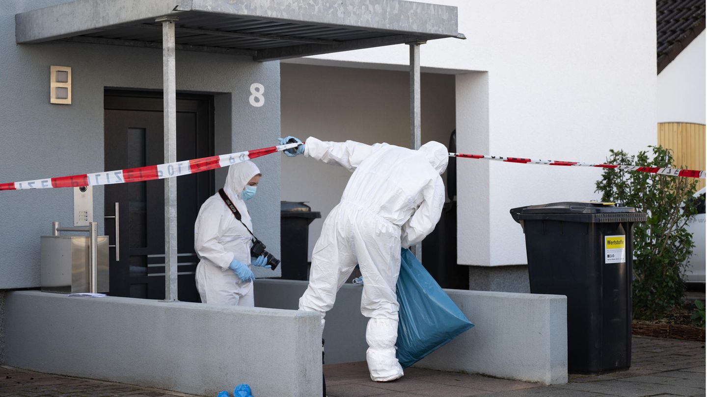 Darmstadt: Spurensicherer am Tatort