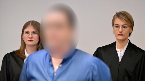 Die Angeklagte Andrea Tandler im Gerichtssaal in München