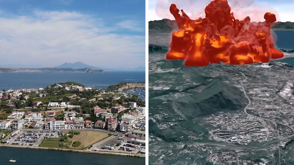 Mögliche Katastrophe: Erdbeben als Auslöser: Simulation zeigt verheerende Auswirkungen eines Vulkanausbruches am Golf von Neapel