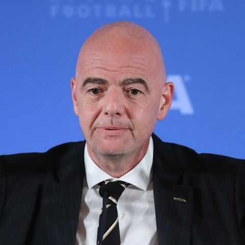 Gianni Infantino in Shanghai, where the FIFA Council met