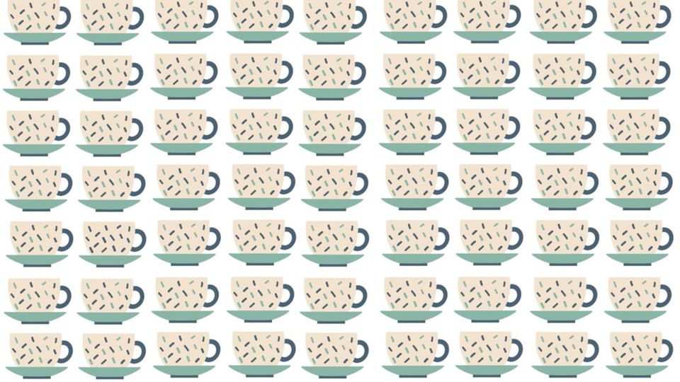 Augentest: Können Sie die falsche Teetasse innerhalb von 15 Sekunden finden? Augentest: Können Sie die falsche Teetasse innerhalb von 15 Sekunden finden?