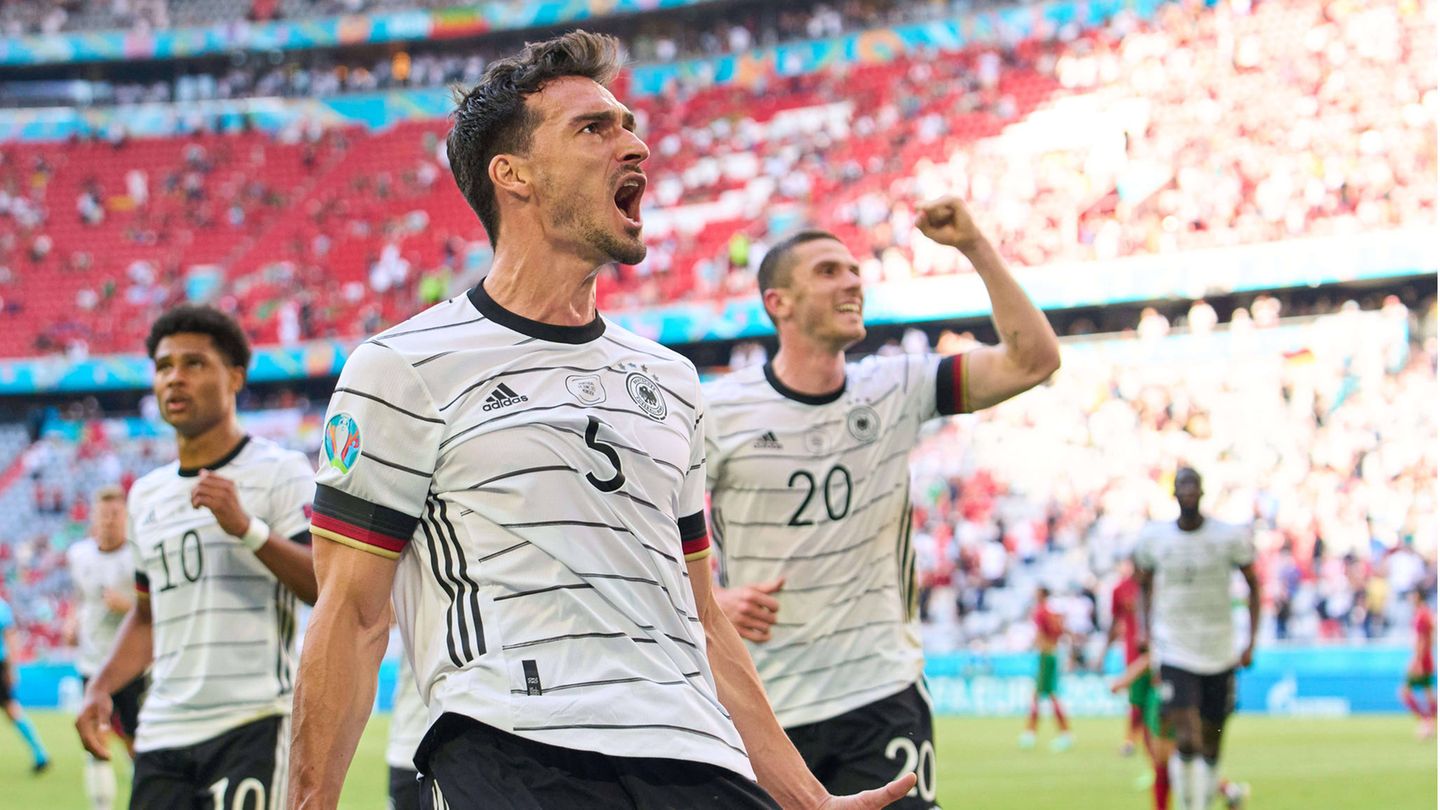Mats Hummels jubelt bei der EM 2021 im Gruppenspiel gegen Portugal – nun kehrt er unter Julian Nagelsmann zurück