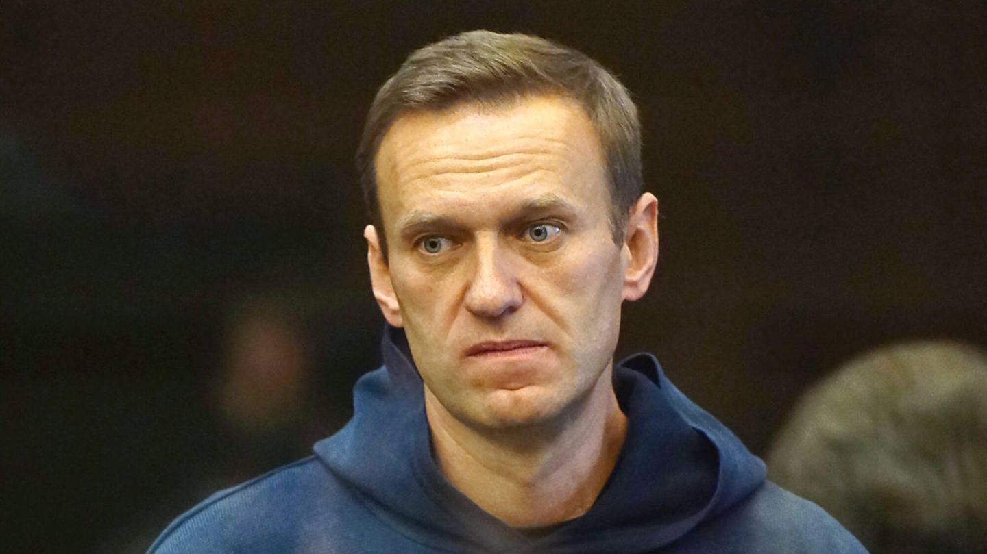 Alexej Nawalny am 17. Januar 2021 vor einem Gericht in Moskau 