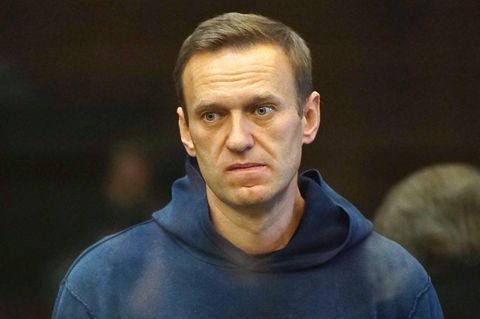 Alexej Nawalny am 17. Januar 2021 vor einem Gericht in Moskau 