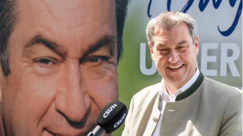 Markus Söder im Wahlkampf