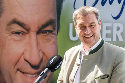 Markus Söder im Wahlkampf