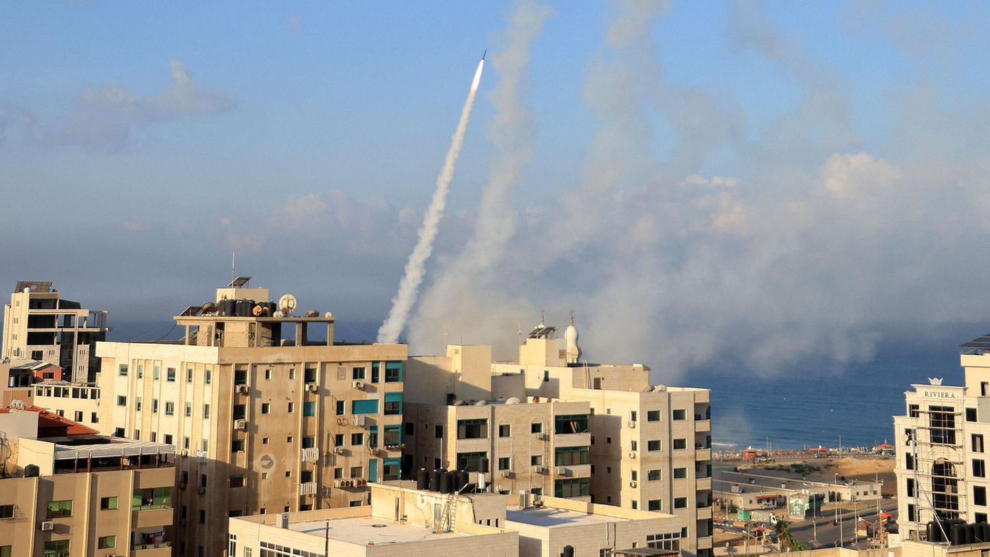 Raketen werden aus Gaza-Stadt auf Israel abgefeuert