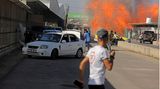 Menschen am Grenzübergang Erez zwischen Israel und Gaza