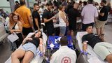 Menschen in Israel spenden Blut