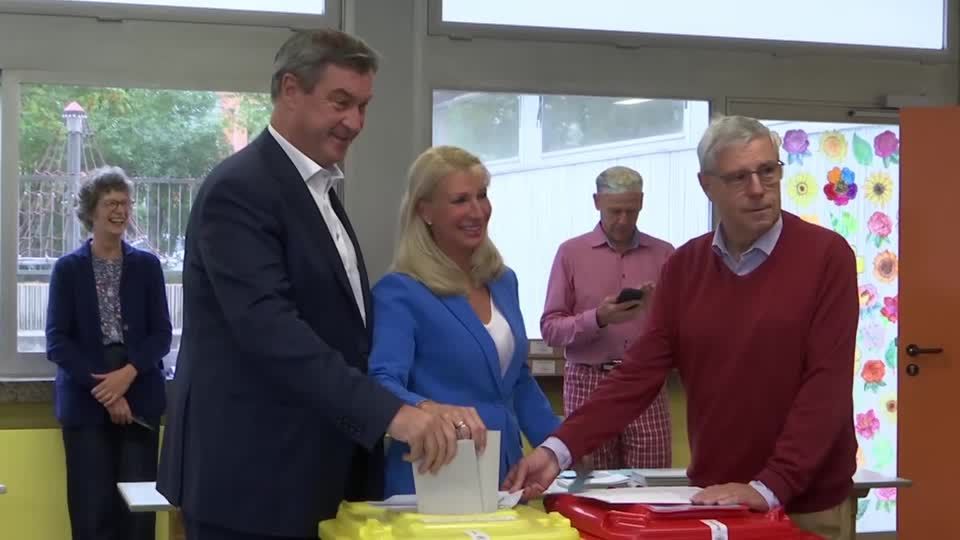 Video: Bayern-Wahl hat begonnen - Bestätigung von Söders Koalition erwartet