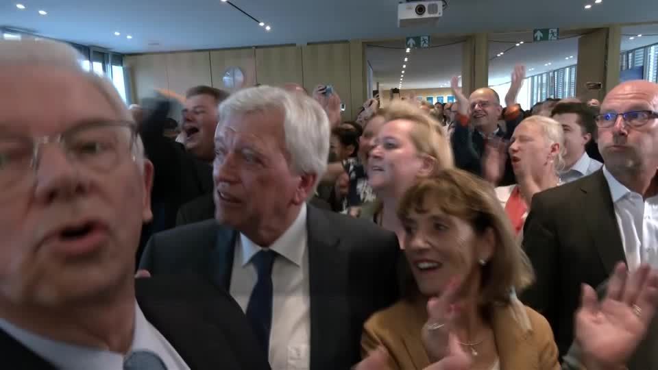 Video: Jubel bei der Hessen-CDU