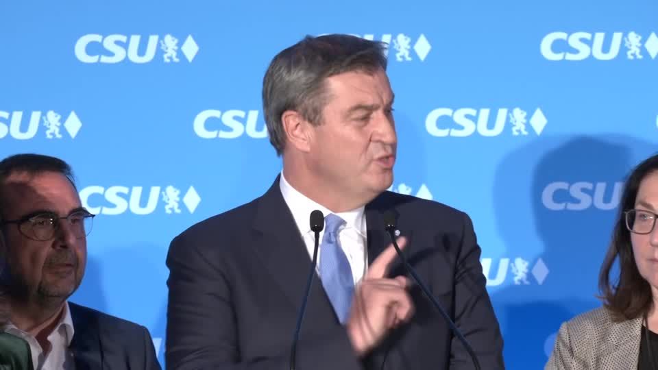 Video: Söder: Wollen bürgerliche Koalition fortsetzen