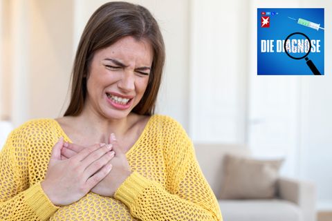 Eine Frau lhat seit Jahren Probleme mit dem Herzen - eine psychische Ursache?
