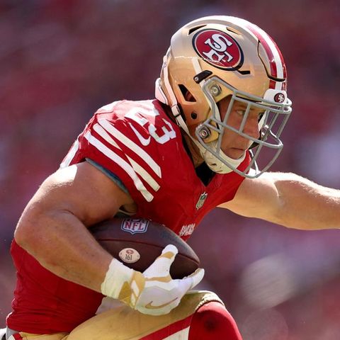 Kaum zu stoppen: Christian McCaffrey, Runningback der San Francisco 49ers, ist eine der tragenden Säulen seines Teams.