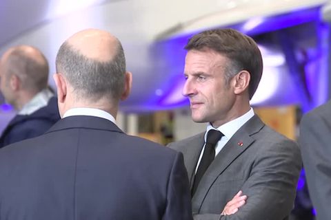 Video: Scholz und Macron beschwören Einheit mit Israel