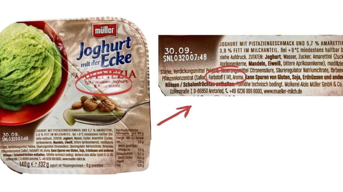 Im "Typ Pistazien-Joghurt" müssen Farbstoff und Aroma reichen 