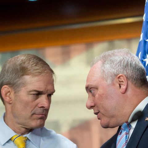 Zwei Republikaner, ein Ziel: Jim Jordan (links) und Steve Scalise wollen neuer Sprecher im US-Repräsentantenhaus werden