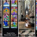 Pixel 8 Pro iPhone 14 Pro Max VGL Domschiff Zoom